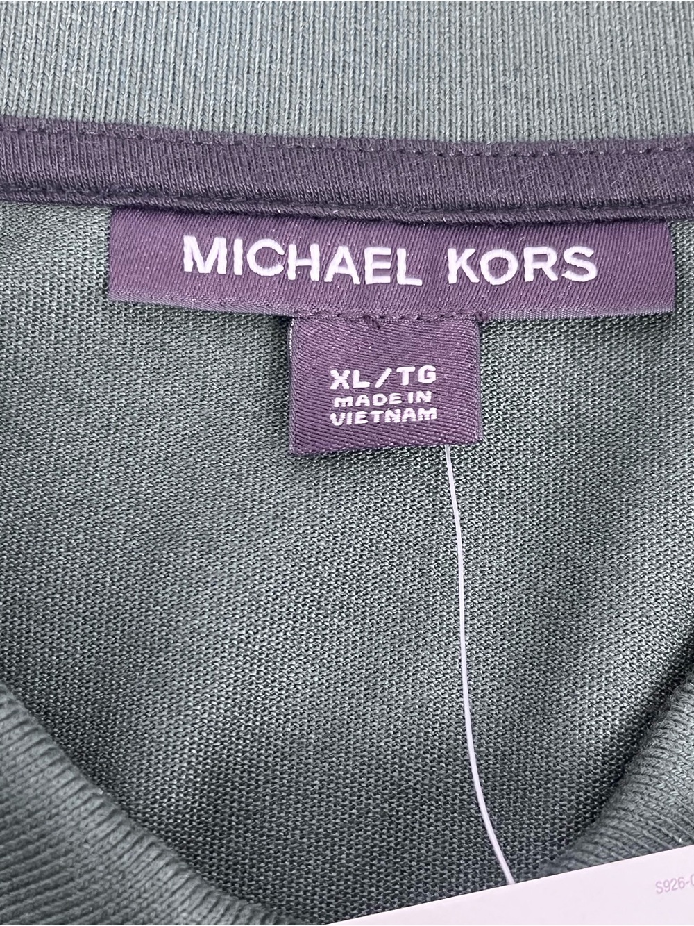 NWT Michael Kors Men's Cotton Blend Polo with Embroidered Logo Size XL; Preppy - Picture 9 of 14